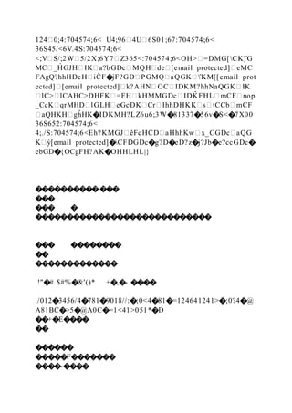 124�0;4:704574;6< U4;96�4U�6S01;67:704574;6<
36S45/<6V.4S:704574;6<
<;V�S/;2W�5/2X;6Y7�Z365<:704574;6<OH>�=DMG[CK]̂G
MC�_H̀ GJH�IK�a?bGDc�MQH�de�[email protected]�eMC
FAgQ?hhHDcH�iĈF�jF?GD�PGMQ�aQGK�̂KM[[email prot
ected]�[email protected]�k?AHN�OC�IDKM?hhNaQGK�IK
�lC>�lCAHC>DHFK�=FH�kHMMGDc�IDK
̂ FHL�mCF�nop
_CcK�qrMHD�lGLH�eGcDK�Cr�IhhDHKK�s�tCCb�mCF
�aQHKH�gĥHK�IDKMH?LZ6u6;3W�81337�56v�S<�7X00
36S652:704574;6<
4;./S:704574;6<Eh?KMGJ�êFcHCD�aHhhKw�x_CGDc�aQG
K�ỳ[email protected]�CFDGDc�g?D�eD?z�j?Jb�e?ccGDc�
ebGD�{OCgFH?AK�OHHLHL|}
�������������
���
��� �
����������������������������
��� ��������
��
�������������
!"�# $#%�&'()* +�,�- ����
./012�3456/4�781�9018//:�;0<4�81�=124641241>�;0?4�@
A81BC�>5�@A0C�=1<41>051*�D
��+�E����
��
������
�����F�������
����-����
 
