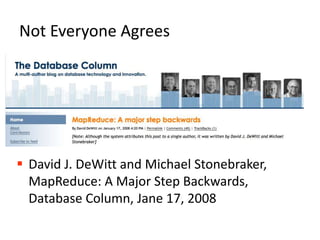 DatabasesvsData CloudsTrading functionality for scalability.32
