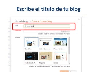 Escribe el título de tu blog
 