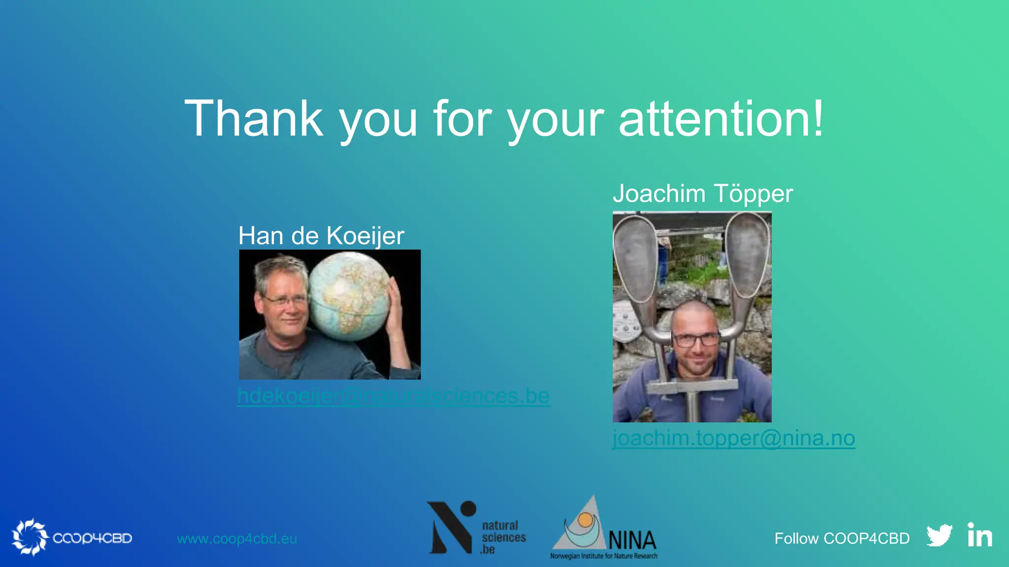 The KM-GBF monitoring framework –status & key messages. Joachim Töpper ...