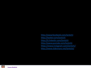 http://www.facebook.com/lantichi
http://twitter.com/lantichi
http://it.linkedin.com/lantichi
http://www.youtube.com/lantichi
https://www.instagram.com/lantichi/
http://www.slideshare.net/lantichi/
 