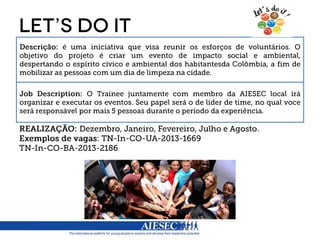 [AIESEC] Cidadão Global - COLOMBIA