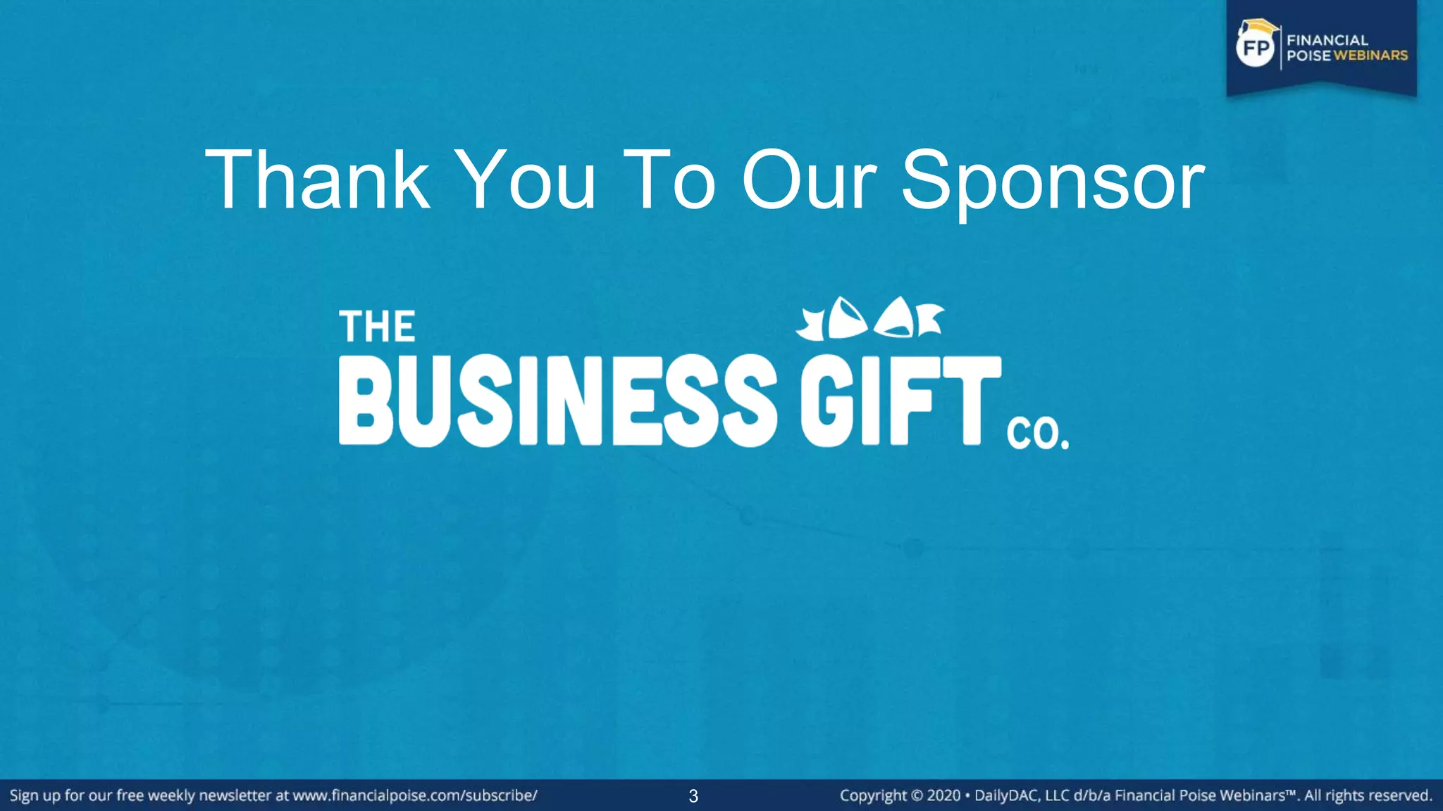 3
Thank You To Our Sponsor
 