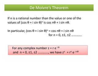 Complex Theorem 1 complex numbers | PDF