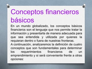 Conceptos financieros basicos 2 320