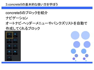3.concrete5λĤʹѧܤ 
concrete5Υ֥åB 
ʥӥ` 
`ȥʥ-إå`˥`ѥ󥯥ꥹȤԄӤ 
ɤƤ֥å 
 