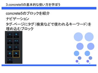 3.concrete5λĤʹѧܤ 
concrete5Υ֥åB 
ʥӥ` 
-ک`˥ʤɤʹ륭``ɣ 
z֥å 
 