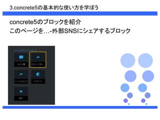 3.concrete5λĤʹѧܤ 
concrete5Υ֥åB 
Υک`-ⲿSNS˥֥å 
 