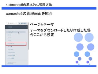 4.concrete5λĤʹ 
concrete5ιB 
ک`ȥƩ` 
Ʃ`ޤ`ɤɤ 
ϤO 
 