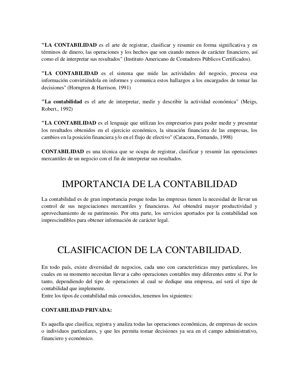 1 Contabilidad, Conceptos, Principios Y Aspectos Legales 1 Contabilidad, Conceptos, Principios Y Aspectos Legales