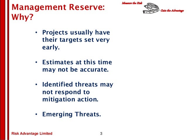 pmp management contingency reserve