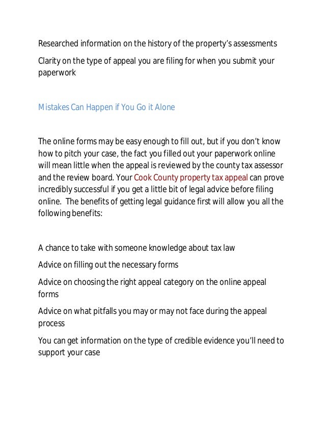 Planning a Residential Cook County Property Tax Appeal? Better Be Ready