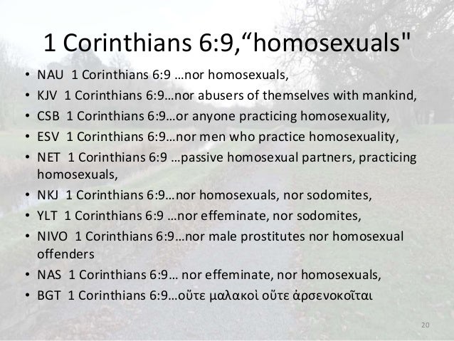 1 Corinthians 6 Homosexual Effeminate Transgender Lgbt Glorify G