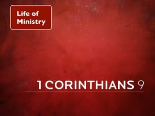 Life of
Ministry
 
