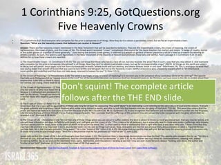 1 Corinthians 9, Do We Save Or Does The LORD; Right To Drink Alcohol ...