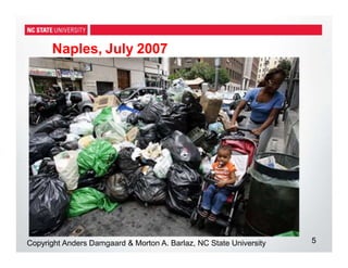 Naples, July 2007
5
Copyright Anders Damgaard & Morton A. Barlaz, NC State University
 