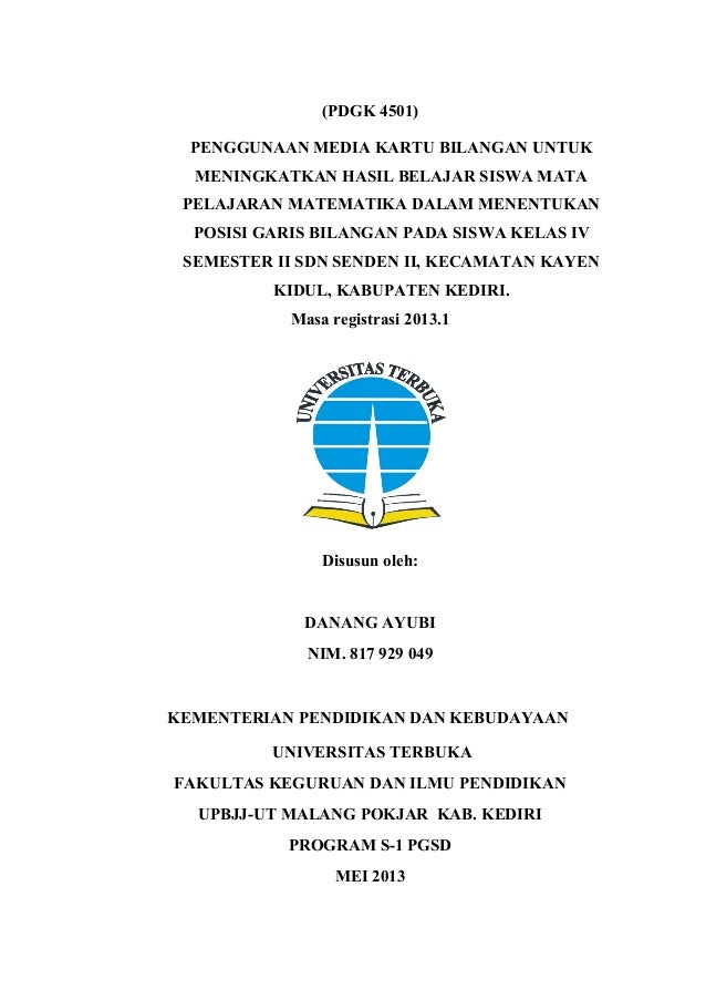 Contoh Cover Makalah Ut Pgpaud Galeri Sampul