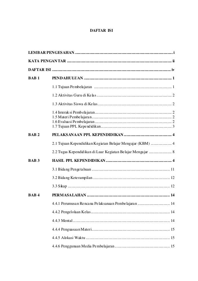 Laporan Hasil Kegiatan Ppl