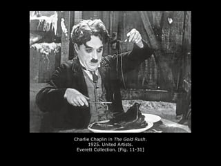 Charlie Chaplin in The Gold Rush.
1925. United Artists.
Everett Collection. [Fig. 11-31]
 