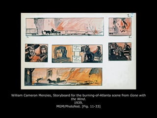 William Cameron Menzies, Storyboard for the burning-of-Atlanta scene from Gone with
the Wind.
1939.
MGM/Photofest. [Fig. 11-33]
 