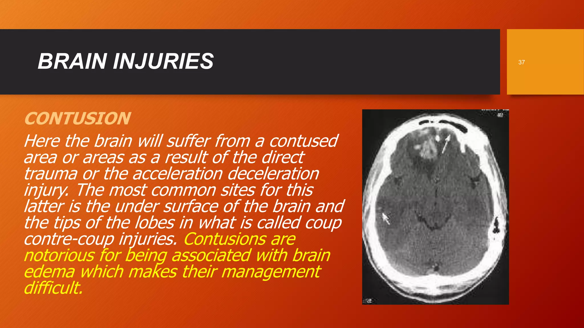 I LOVE NEUROSURGERY INITIATIVE: Cranio-cerebral Injuries part 1 | PPTX