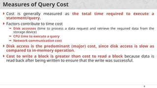 Query Cost Function 1CS302_DBMS_Unit 6.1 Query Processing and Optimization.pptx