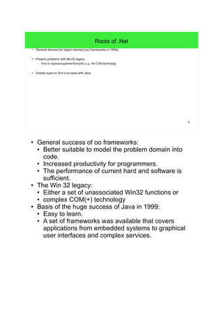 3 
Challenge: Parse an Update Log 
● Userstory: "As an administrator I want to know the latest updates on a PC, in order to get a report of that PC's state!" 
● It is needed to parse the file "Software Update.log": 
2009-04-06 12:43:04 +0200: Installed "GarageBand Update" (5.0.1) 
2009-04-06 12:44:34 +0200: Installed "iMovie Update" (8.0.1) 
2009-07-30 13:11:28 +0200: Installed "iMovie Update" (8.0.4) 
2009-04-06 12:43:31 +0200: Installed "iTunes" (8.1) 
… 
● How can we solve this problem? 
● The user story describes the problem to be solved 
in everyday language. 
● Now let's inspect how we can solve this problem 
with a program. - We are going to discuss solutions 
in some high level language (HLL). 
● What is an HLL? 
● Allows to express solutions in a more human 
readable way. Hardware near languages (e.g. 
assembly) are hardware specific and not 
standardized, HLLs are in opposite hardware 
independent and standardized (so is C#). 
● What is a low level language? 
● A low level language is a machine near language 
that works only on one type of machine 
(assembly), so they are often not portable. 
 