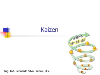 Kaizen
Ing. Ind. Leonardo Silva Franco, MSc
 