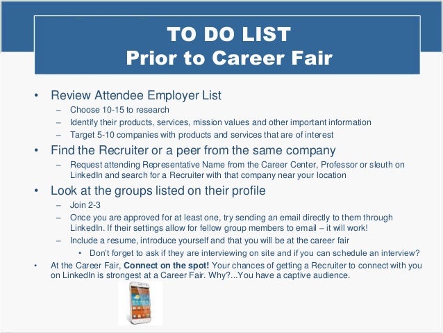career fair advice