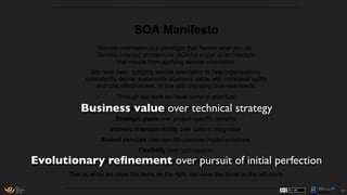 89
Business value over technical strategy
Evolutionary reﬁnement over pursuit of initial perfection
 