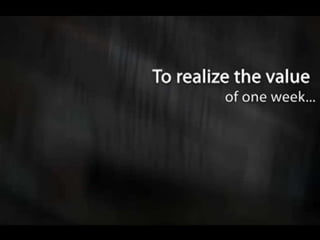 one day to one sec strategy