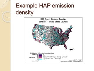 Example HAP emission
density
 