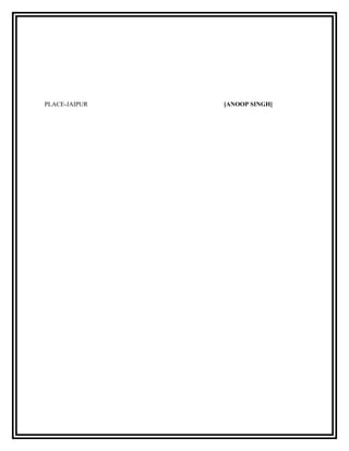 PLACE-JAIPUR [ANOOP SINGH]
 