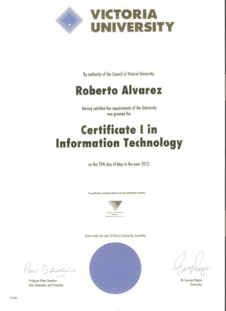 Certificate I in IT