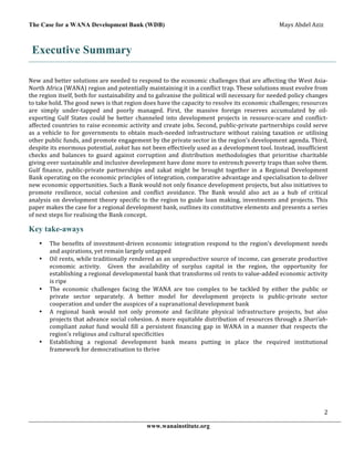 The Case for a WANA Regional Development Bank_0 | PDF