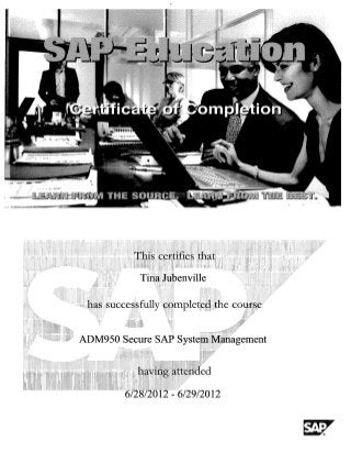 ADM950 Secure SAP System Mgmt_Certificate of Completion_2012Jun