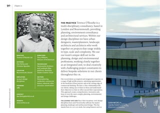 InnovativeVectorworksbim
Chapter 1090
the practice Terence O’Rourke is a
multi-disciplinary consultancy, based in
London and Bournemouth, providing
planning, environment consultancy
and architectural services. Within our
design disciplines we have urban
designers, masterplanners, landscape
architects and architects who work
together on projects that range widely
in type, scale and complexity. We use
our team’s unique skill-set in the
planning, design and environmental
professions, working closely together
as an integrated unit, to deal creatively
with challenging project constraints to
deliver bespoke solutions to our clients
throughout the uk.
Our record shows an inspired and imaginative response on
a range of high-proﬁle projects, unlocking opportunities
at the forefront of best practice and at the cutting edge of
commercial thinking. We have a close relationship with
our clients, taking care to listen to them and understand
their objectives so that we often exceed their expectations.
This approach creates comprehensive, innovative solu-
tions to even the most complex planning, environmental
and design challenges.
the journey into bim Since their inception, tor’s design
disciplines have used Vectorworks software for master-
planning, landscape and architectural design. This has
mainly been in a 2d cad mode, but using features such as
practice
Terence O’Rourke Ltd
authors
Dan Fairley and
Christian Spendier
location
Bournemouth, Dorset
employees
73 (24 in design
disciplines)
founded
1985
directors
Terry Williams,
Director of Architecture
technology
Vectorworks Architect
and Landmark (Mac
platform), SketchUp,
Adobe Creative Cloud
sectors
Masterplanning,
residential, commercial,
leisure, industrial, infra-
structure, conservation
contact
dan.fairley@torltd.co.uk
website
www.torltd.co.uk Farnborough Hall 1-1a
Working visualisation of planning
application scheme, produced using
Renderworks and Photoshop
 