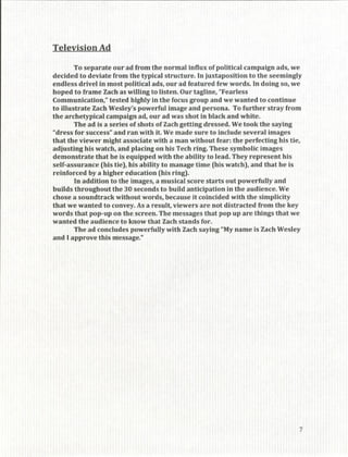 Zach Wesley Student Executive Campaign