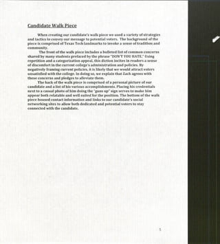 Zach Wesley Student Executive Campaign