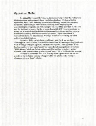 Zach Wesley Student Executive Campaign