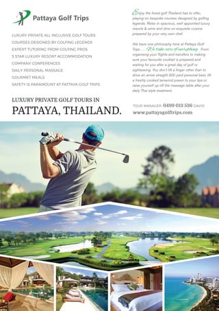 Pattaya A4 Flyer