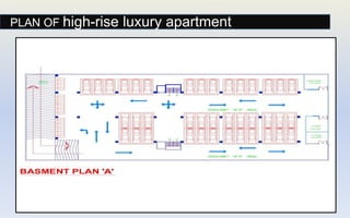 PLAN OF high-rise luxury apartment
 