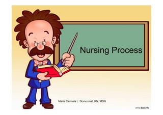 Nursing Process




Maria Carmela L. Domocmat, RN, MSN
 
