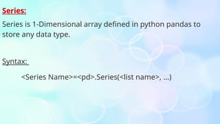 Comprehensive Guide to Data Handling and Visualization Using Pandas in ...