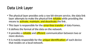 Comprehensive Overview of Data Link Layer Functions and Framing ...