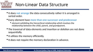 Classification of Data Structure: Primitive Vs Non Primitive, Static Vs ...