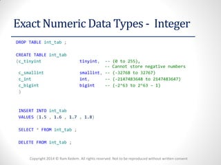 1 data types