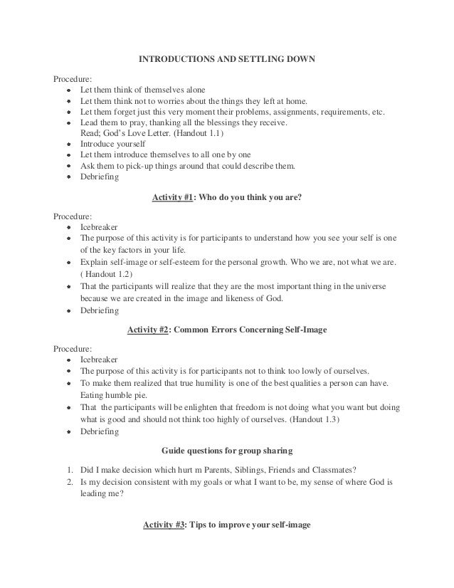 1 Day Recollection Module