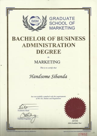 Marketing Degree