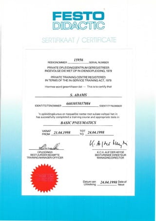 Bridgestone Certificates